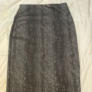 Knee length skirt